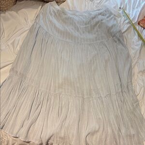 Abound Elegant Pale Blue Women's Skirt L Saks Fifth Avenue Bohemian Flowy